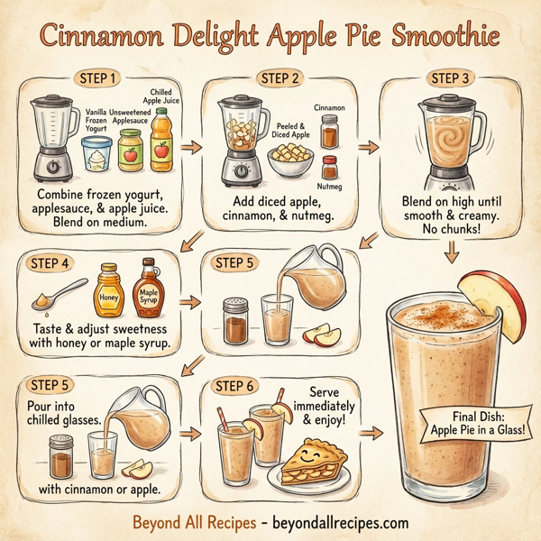 Cinnamon Delight Apple Pie Smoothie instructions