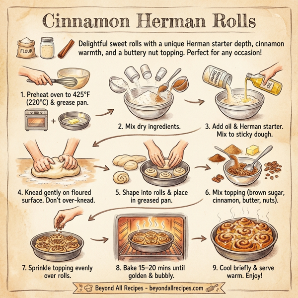 Cinnamon Herman Rolls instructions