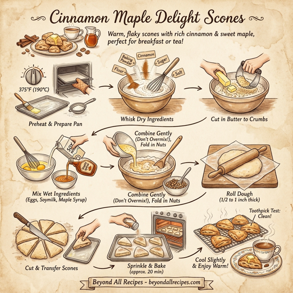 Cinnamon Maple Delight Scones instructions