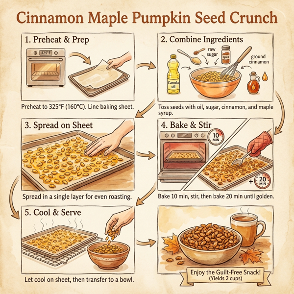 Cinnamon Maple Pumpkin Seed Crunch instructions
