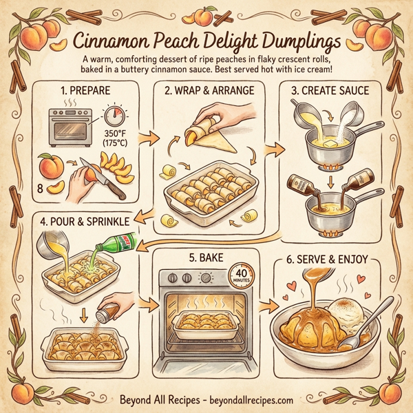 Cinnamon Peach Delight Dumplings instructions