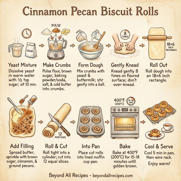 Cinnamon Pecan Biscuit Rolls instructions