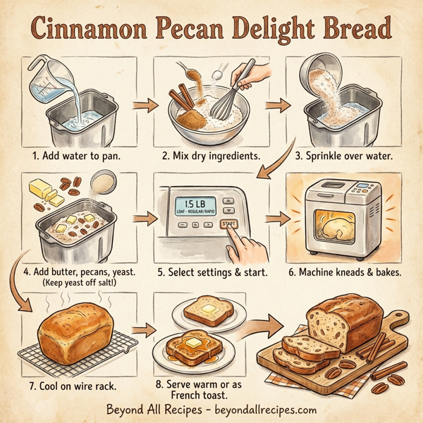 Cinnamon Pecan Delight Bread instructions