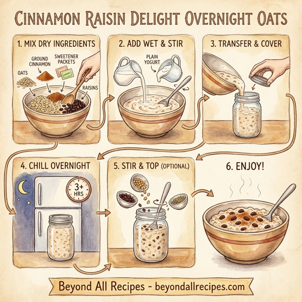 Cinnamon Raisin Delight Overnight Oats instructions