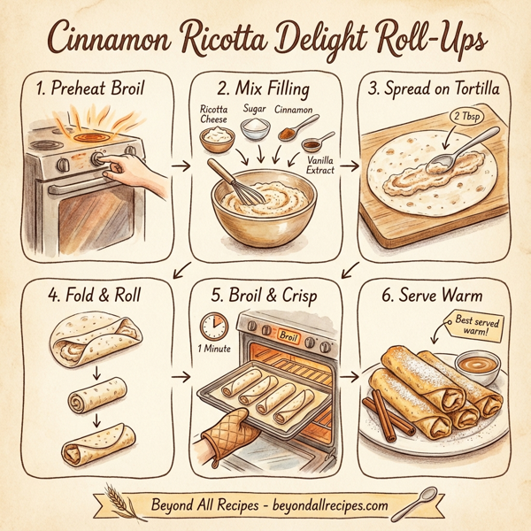 Cinnamon Ricotta Delight Roll-Ups instructions