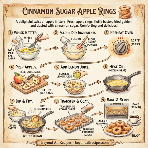 Cinnamon Sugar Apple Rings instructions