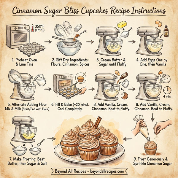 Cinnamon Sugar Bliss Cupcakes instructions