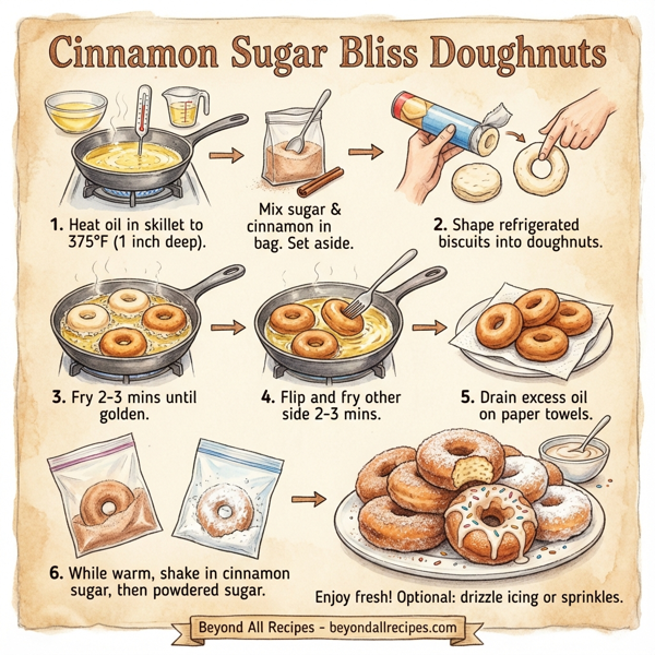 Cinnamon Sugar Bliss Doughnuts instructions