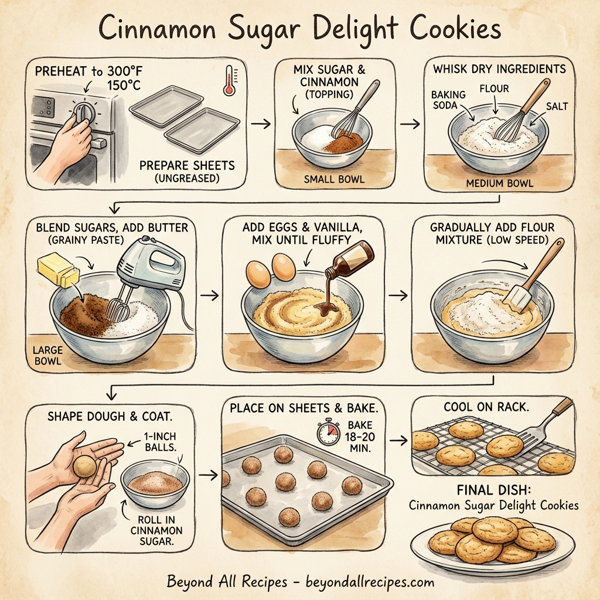 Cinnamon Sugar Delight Cookies instructions
