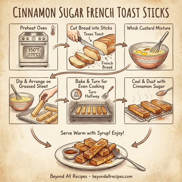 Cinnamon Sugar French Toast Sticks instructions