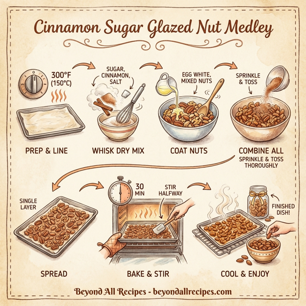 Cinnamon Sugar Glazed Nut Medley instructions
