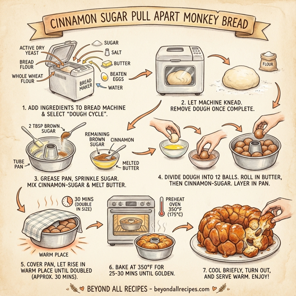 Cinnamon Sugar Pull Apart Monkey Bread instructions