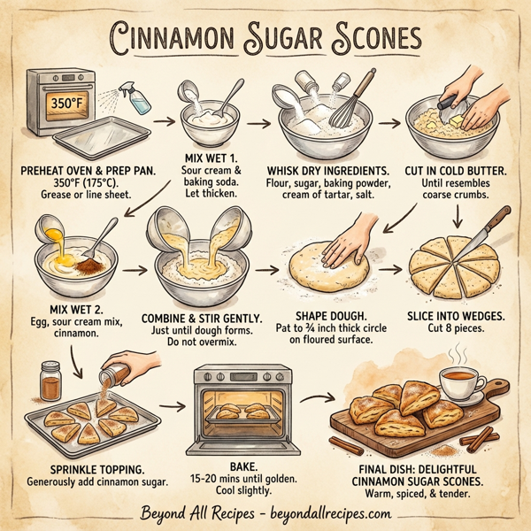 Cinnamon Sugar Scones instructions
