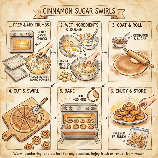 Cinnamon Sugar Swirls instructions