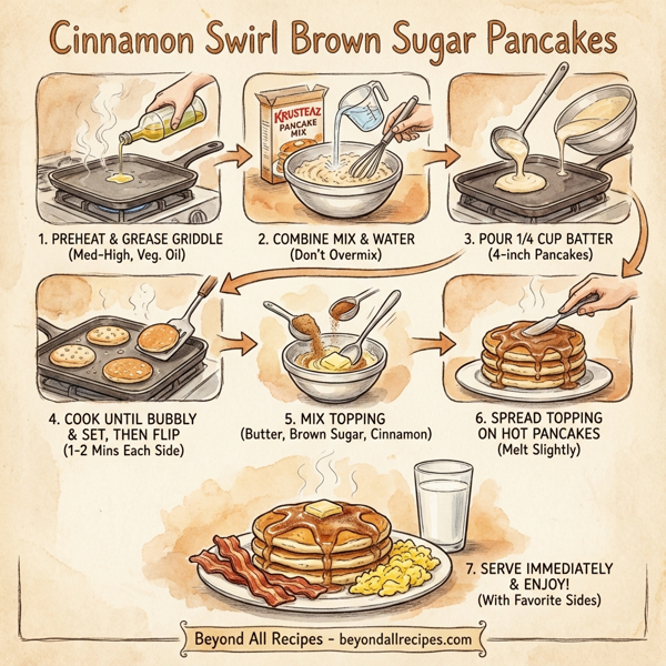Cinnamon Swirl Brown Sugar Pancakes instructions