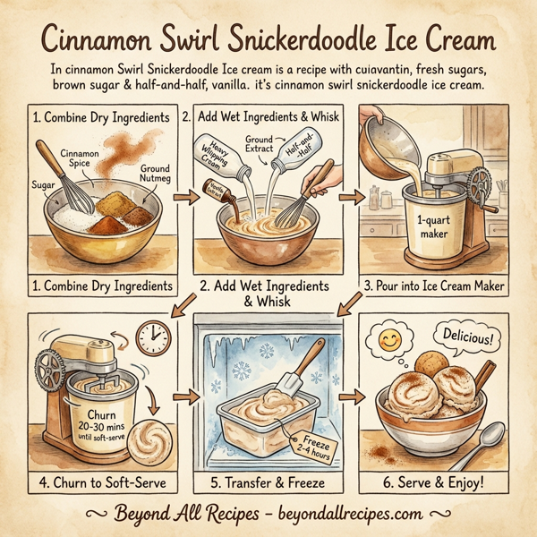 Cinnamon Swirl Snickerdoodle Ice Cream instructions