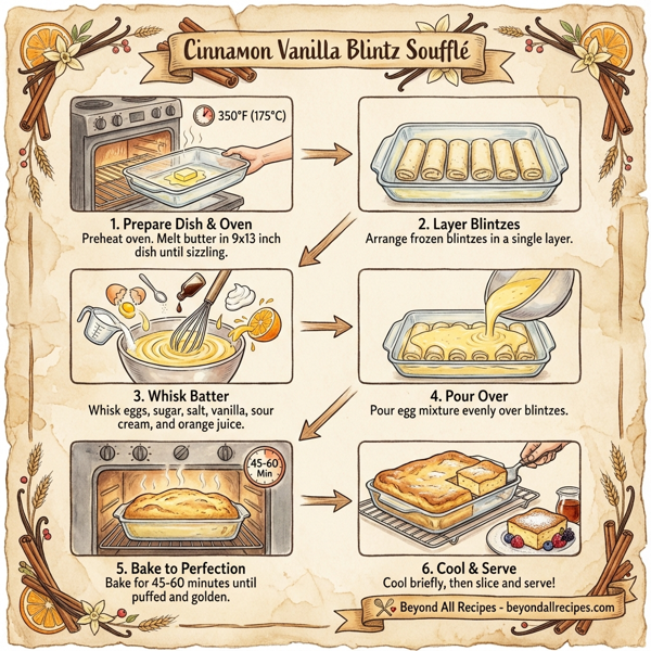 Cinnamon Vanilla Blintz Soufflé instructions