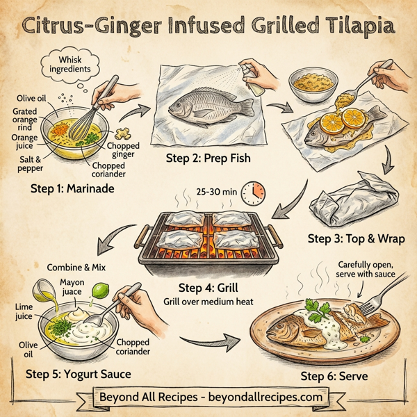 Citrus-Ginger Infused Grilled Tilapia instructions