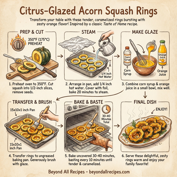 Citrus-Glazed Acorn Squash Rings instructions