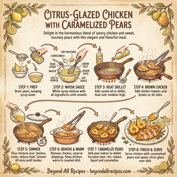 Citrus-Glazed Chicken with Caramelized Pears instructions