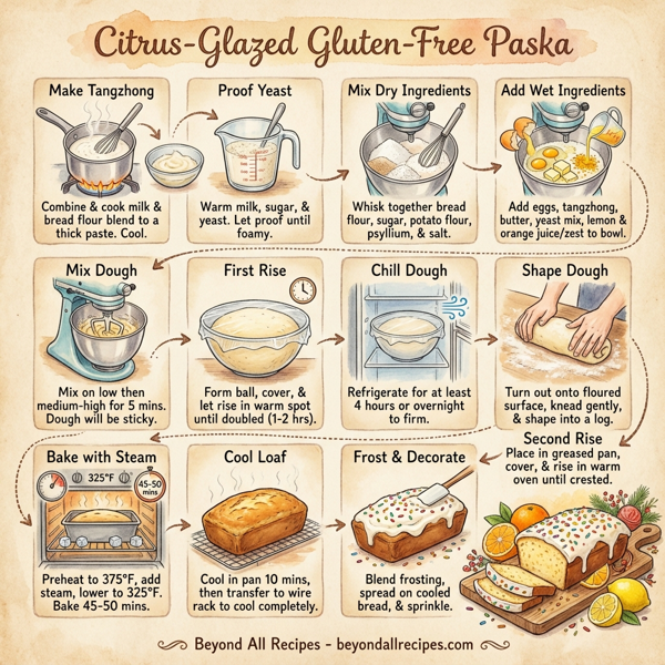 Citrus-Glazed Gluten-Free Paska instructions