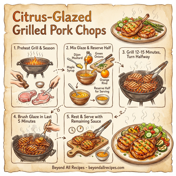 Citrus-Glazed Grilled Pork Chops instructions