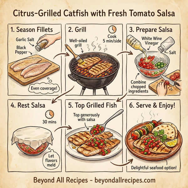 Citrus-Grilled Catfish with Fresh Tomato Salsa instructions