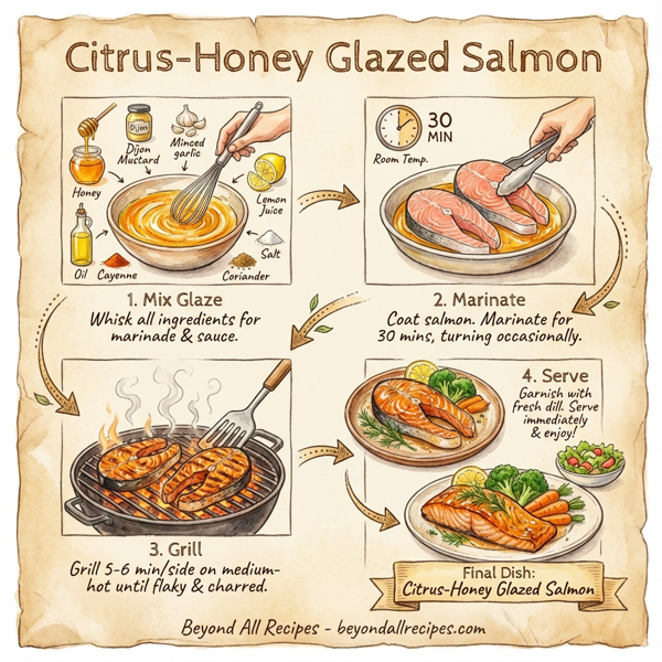 Citrus-Honey Glazed Salmon instructions