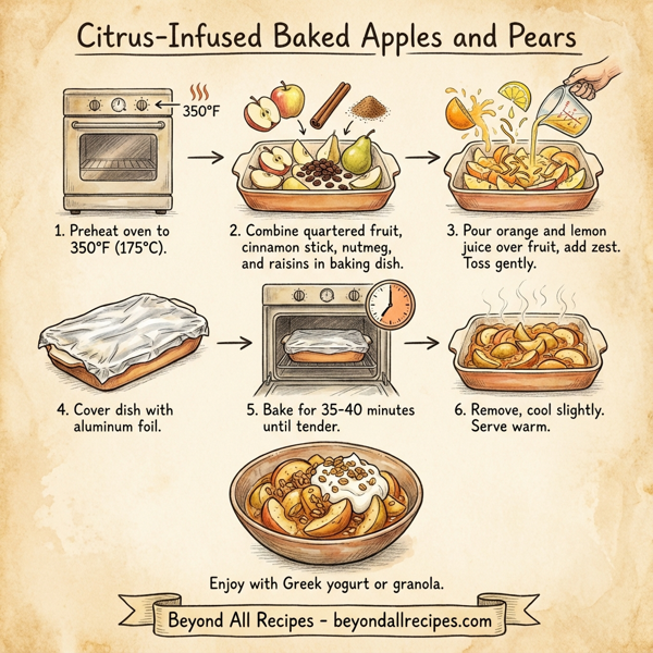 Citrus-Infused Baked Apples and Pears instructions