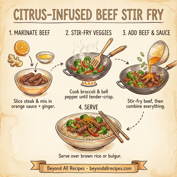 Citrus-Infused Beef Stir Fry instructions