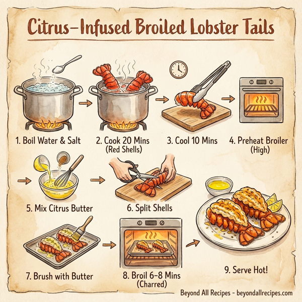 Citrus-Infused Broiled Lobster Tails instructions