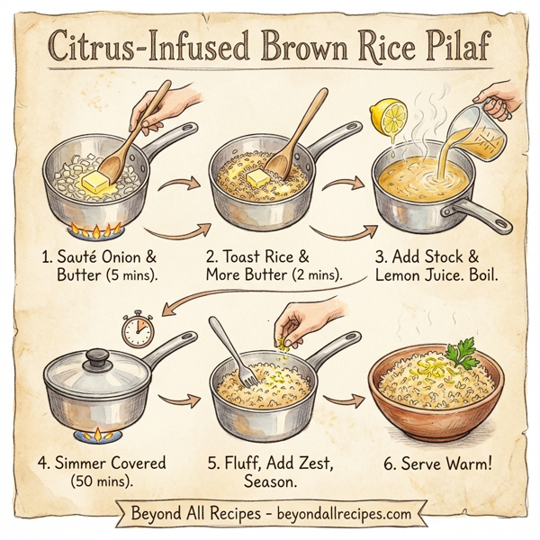 Citrus-Infused Brown Rice Pilaf instructions