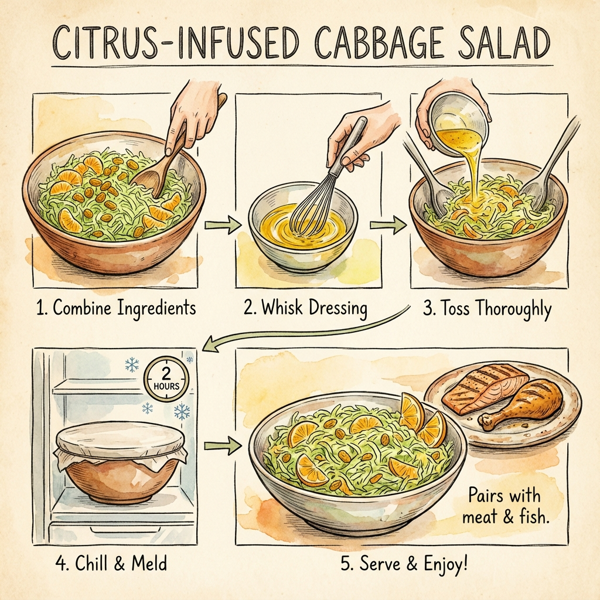 Citrus-Infused Cabbage Salad instructions