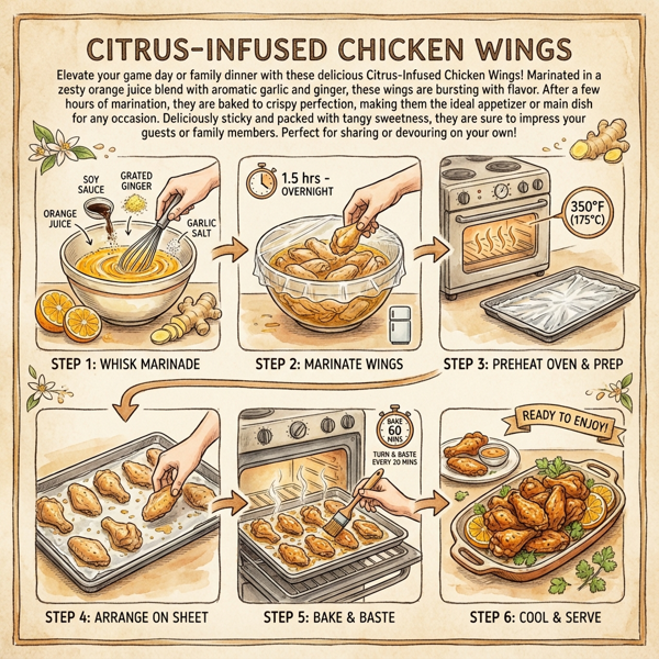 Citrus-Infused Chicken Wings instructions