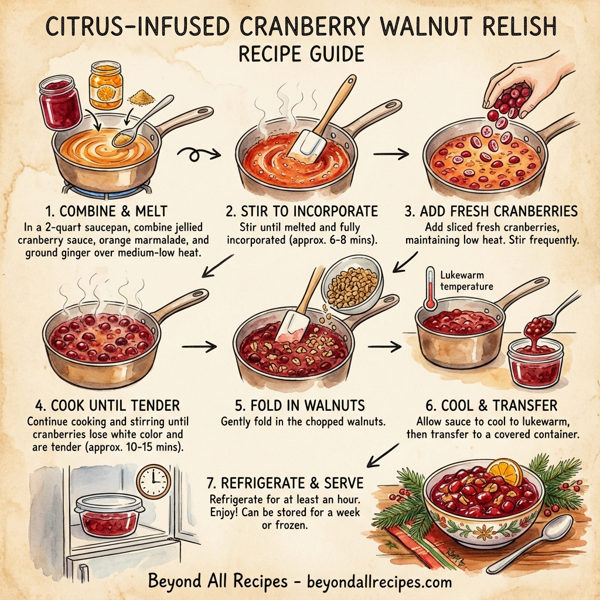 Citrus-Infused Cranberry Walnut Relish instructions
