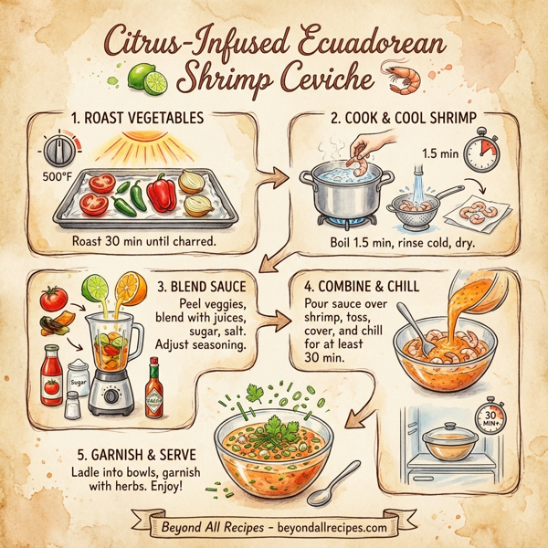 Citrus-Infused Ecuadorean Shrimp Ceviche instructions