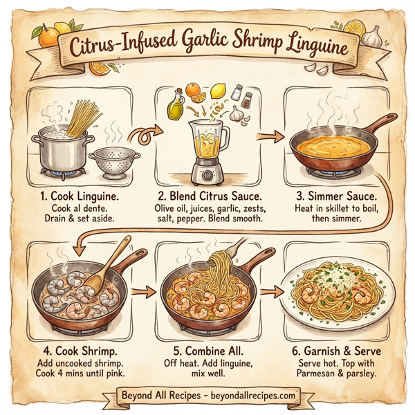 Citrus-Infused Garlic Shrimp Linguine instructions