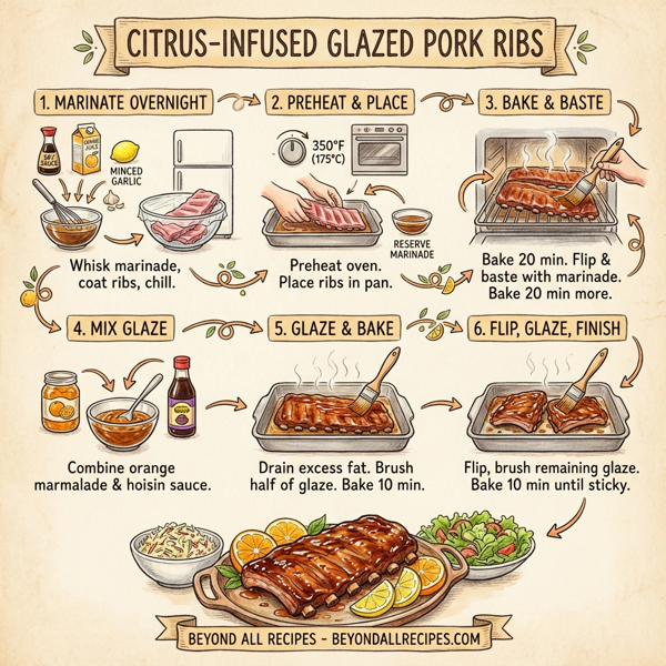 Citrus-Infused Glazed Pork Ribs instructions