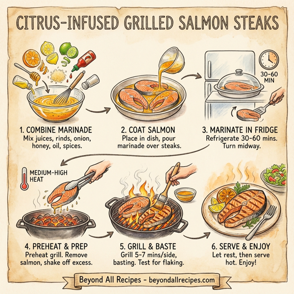 Citrus-Infused Grilled Salmon Steaks instructions