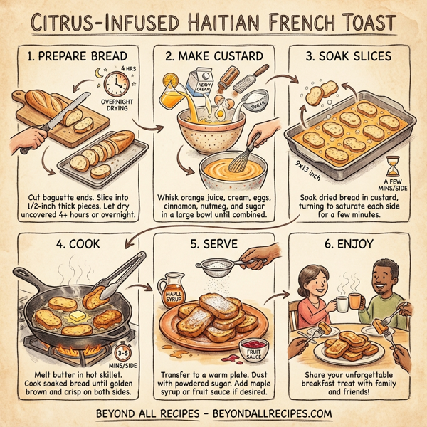 Citrus-Infused Haitian French Toast instructions