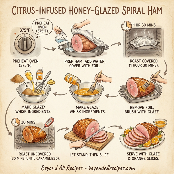 Citrus-Infused Honey-Glazed Spiral Ham instructions