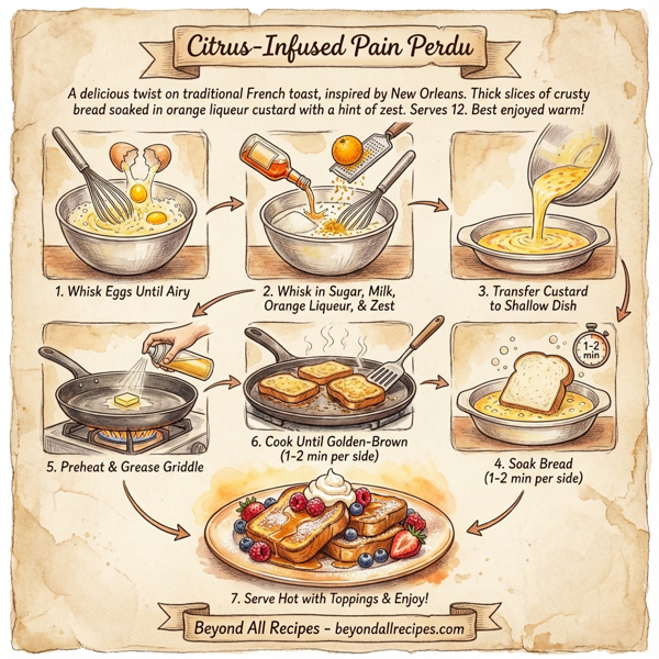 Citrus-Infused Pain Perdu instructions