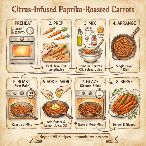 Citrus-Infused Paprika-Roasted Carrots instructions