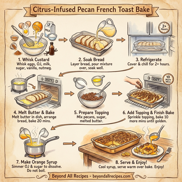 Citrus-Infused Pecan French Toast Bake instructions