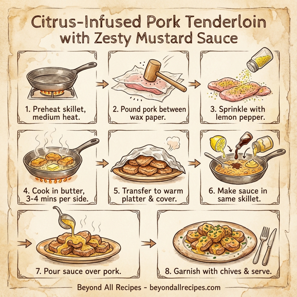 Citrus-Infused Pork Tenderloin with Zesty Mustard Sauce instructions