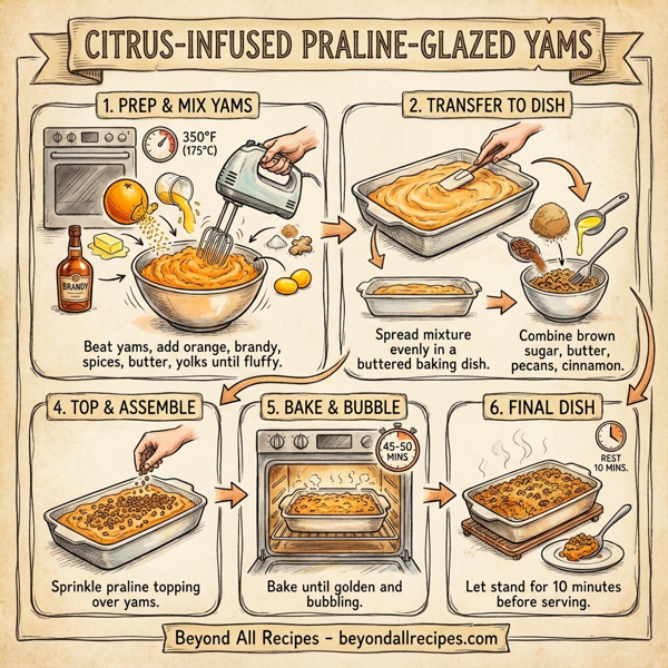 Citrus-Infused Praline-Glazed Yams instructions