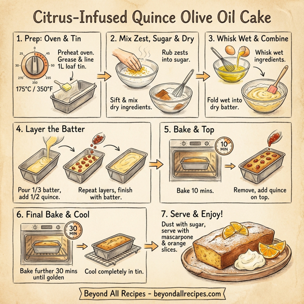 Citrus-Infused Quince Olive Oil Cake instructions