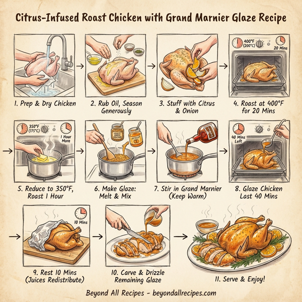 Citrus-Infused Roast Chicken with Grand Marnier Glaze instructions