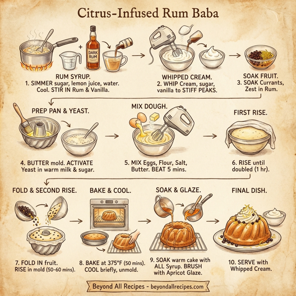 Citrus-Infused Rum Baba instructions