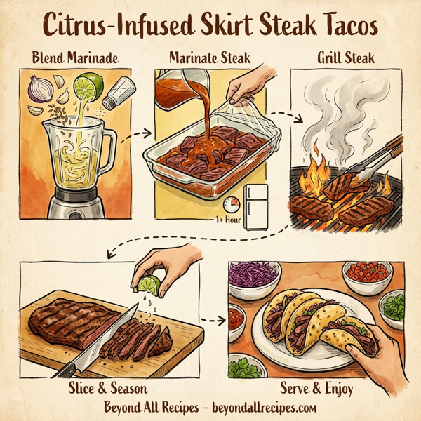 Citrus-Infused Skirt Steak Tacos instructions